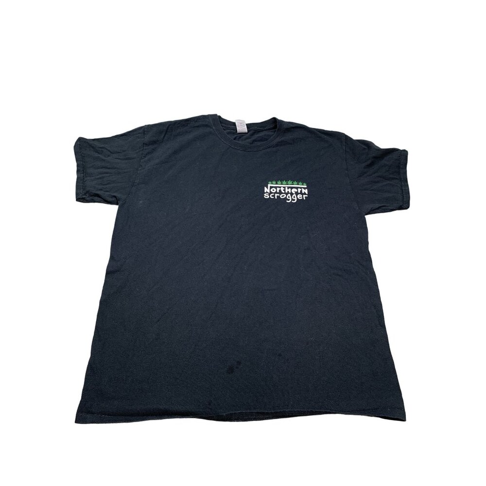 Northern Scrogger stoner T-Shirt Gildan Ultra Cotton Black Large